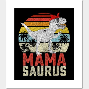 Mamasaurus T Rex Dinosaur Mama Saurus Family Women Posters and Art